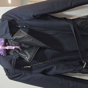 Morgan De Toi Woman's Navy Trench coat